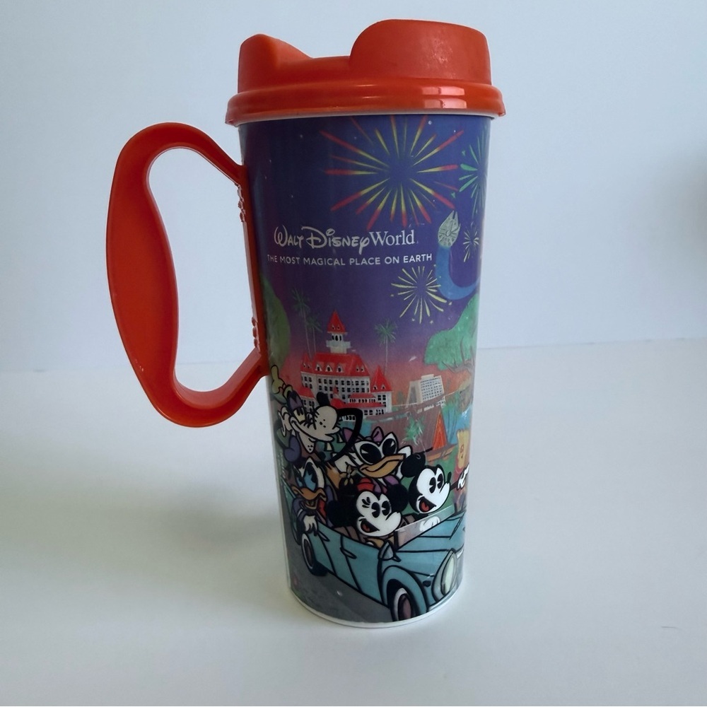 Walt Disney World Refillable Resort Mug Mickey & Friends Fireworks Whirley